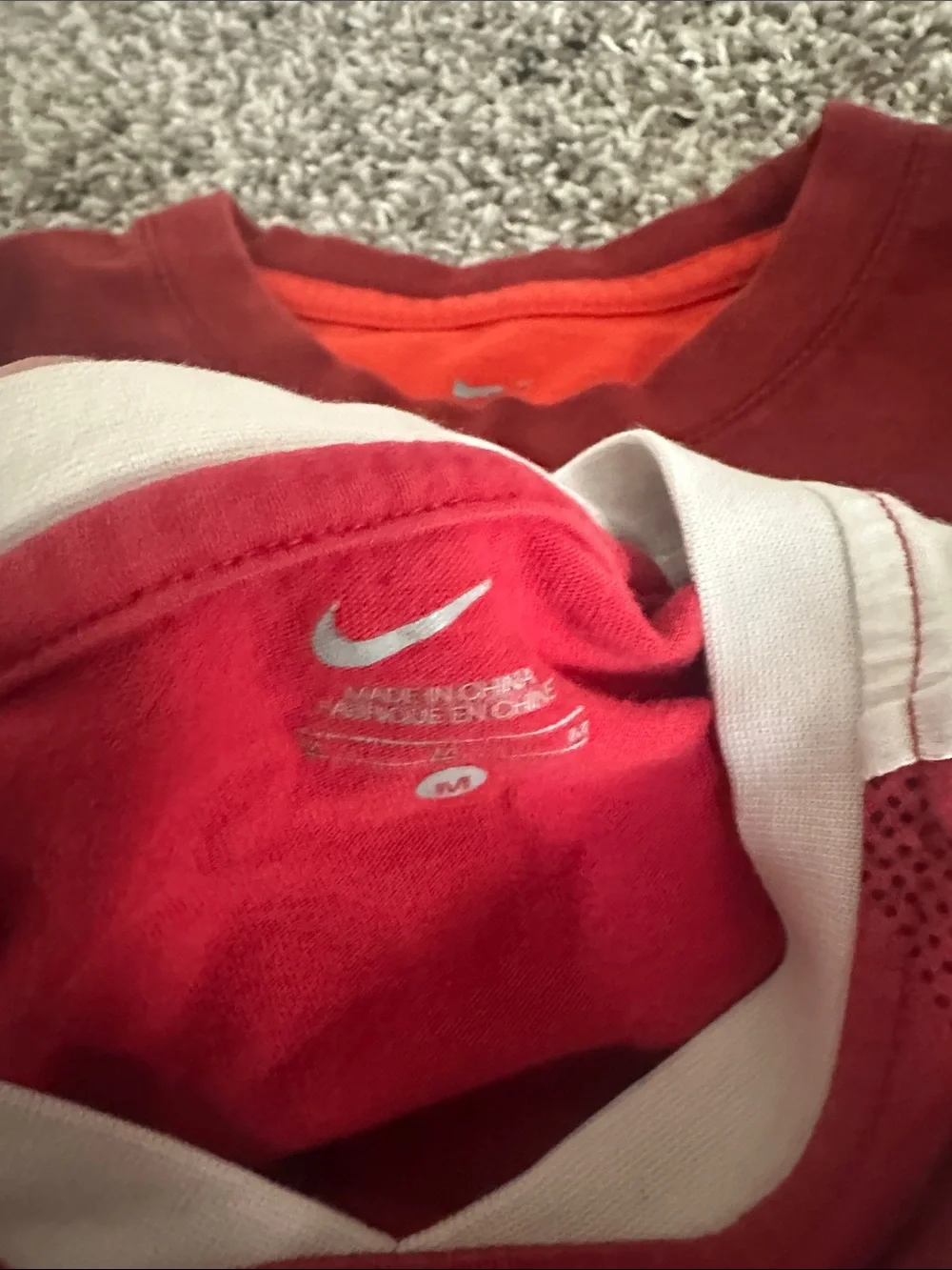 Nike Kids Red and Light Blue Short Sleeve Tees Pack